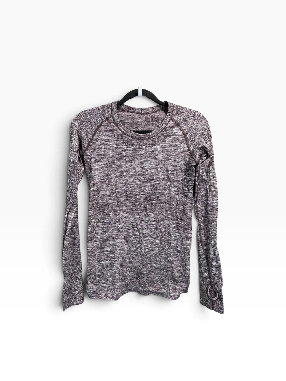 Lululemon Swiftly Tech Long Sleeve Crew Heathered Black Cherry
